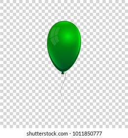 Realistic green balloon