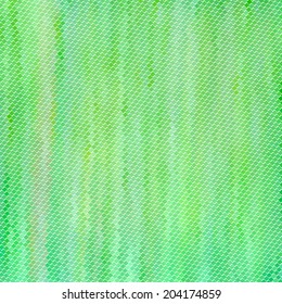 Realistic green canvas texture with diagonal stripes. Ecology book cover. Square vector illustration of natural material. Eco design