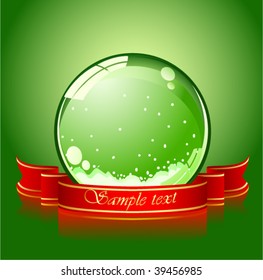 realistische grüne Weihnachtskugel