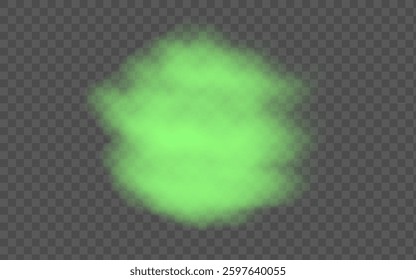 Realistic green, fog round
Vector realistic fog on transparent background