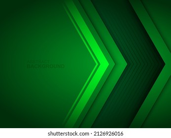 realistic green gradient abstract background with line and light drawing