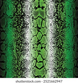 realistic green snakeskin seamless repeat pattern tile