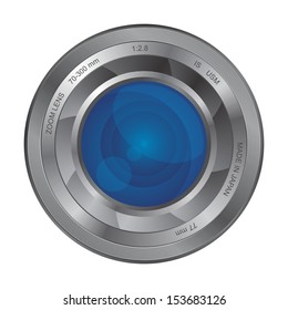 realistic grey camera lens