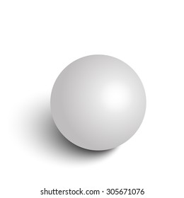 Realistic Grey Sphere Vector Illustration Stock Vector (Royalty Free ...