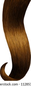 realistic hair texture,colored strands of hair,chic curly hair