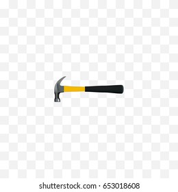 Realistic Hammer Element. Vector Illustration Of Realistic Claw Isolated On Clean Background. Can Be Used As Claw, Hammer And Tool Symbols.
