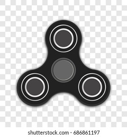 Realistic Hand 3D spinner isolated on transparent background. business templates . Vector illustration.