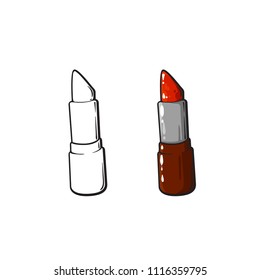 Realistic hand drawn sketch of pomade, vector illustration isolated on white background