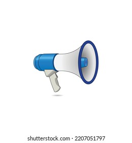 Realistic hand megaphone vector graphics
