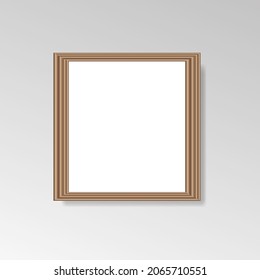 Realistic Hanging Photo Wall Frames . EPS 10