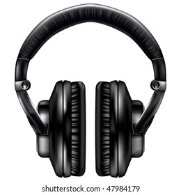 Realistic headphones - vector file