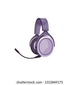Realistic headset gaming vector design template eps.10