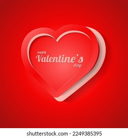 Realistic heart background suitable for Valentine's Day greeting