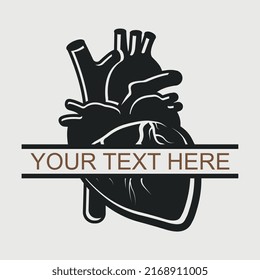 Realistic Heart  SVG Bundle Cut File, Anatomical Heart Svg, Cardiology Svg, Heart, Human Heart Svg