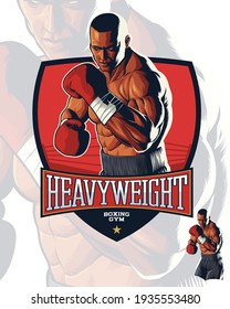 Realistische Illustration zum Heavyweight Boxing