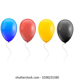 Realistic helium balloons