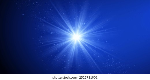 Realistic Highlights: Glowing Effects and Sunlight Reflection on Transparent Background