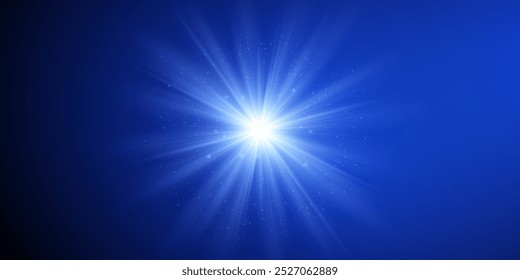 Realistic Highlights: Glowing Effects and Sunlight Reflection on Transparent Background