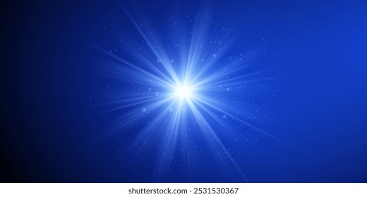 Realistic Highlights: Glowing Effects and Sunlight Reflection on Transparent Background