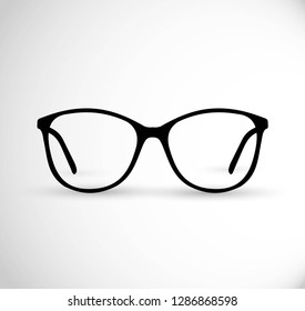 Realistic hipster, contemporary glasses frames vector