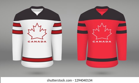 Hockey Jersey Template Stock Images 