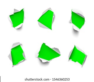 Realistic hole in paper. Vector illustration element ready for your design.	EPS10.
