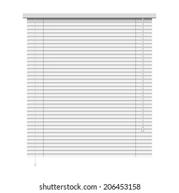 realistic home related blinds isolated on white background 