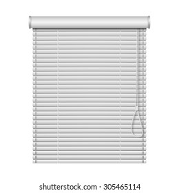 realistic home related blinds isolated on white background