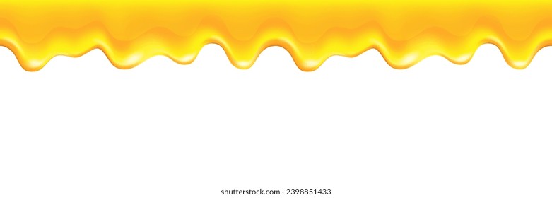 realistic honey drip seamless frame background