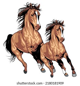 Realistic Horse Icon Vector Illustration