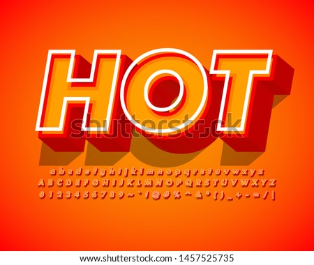 Realistic Hot 3D text style