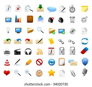 Realistic icons