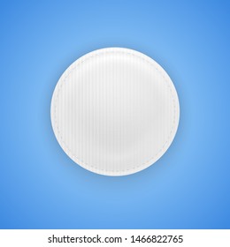 The realistic icons for skin care, cosmetic cotton pad while offering excellent soft protection and comfort. Vector eps10 format