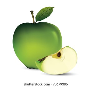 realistic illustration of an apple