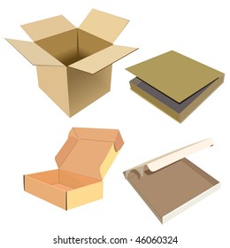 Realistic illustration of box - vector