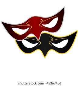 Realistic illustration of carnivals mask - vector