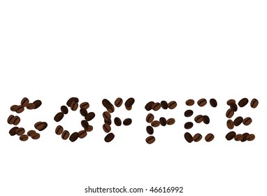 Realistic illustration of coffee beans. Vector