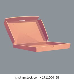 realistic illustration of food delivery packaging on gray background