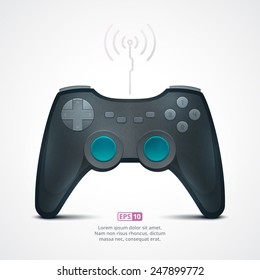 Realistic Illustration of a Game Pad