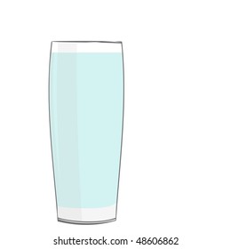 Realistic illustration glass with water - vector