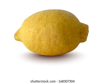 realistic illustration of lemon - vector illustration