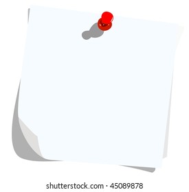 Realistic illustration note pad - vector