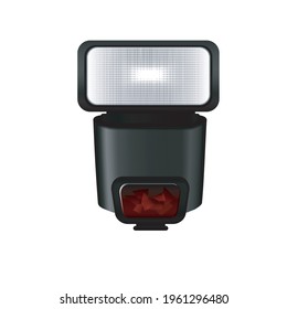 realistic illustration of photoflash on background