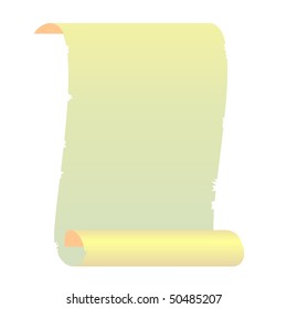 Realistic illustration roll for manuscript - vector