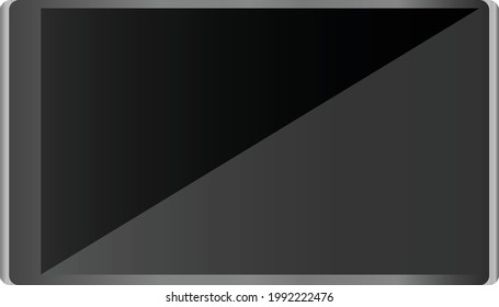 a realistic illustration of touchscreen tablet