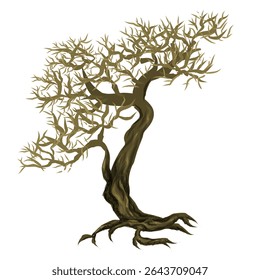realistic image design of old tree in nature