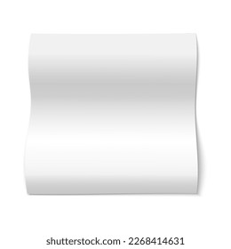Realistic image of paper for content. Isolates 3d page.