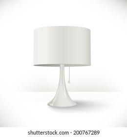 Realistic interior design lamp