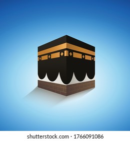 Realistic islamic icon kaaba - vector design
