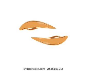 Creme de caramelo isolado realista. Ilustração de doce de toffee líquido em fundo transparente. Decoração de moldura de bordo pegajoso líquido.